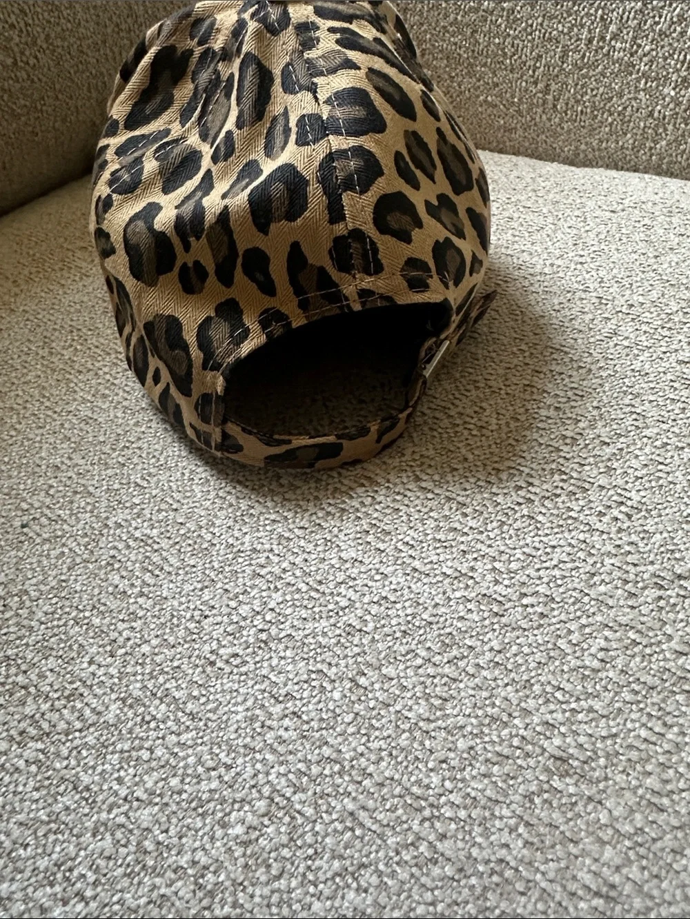 NY Embroidered Leopard Print womens Cap - Brown/Black